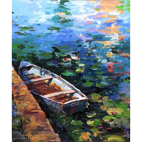 Boat and Waterlilies 3